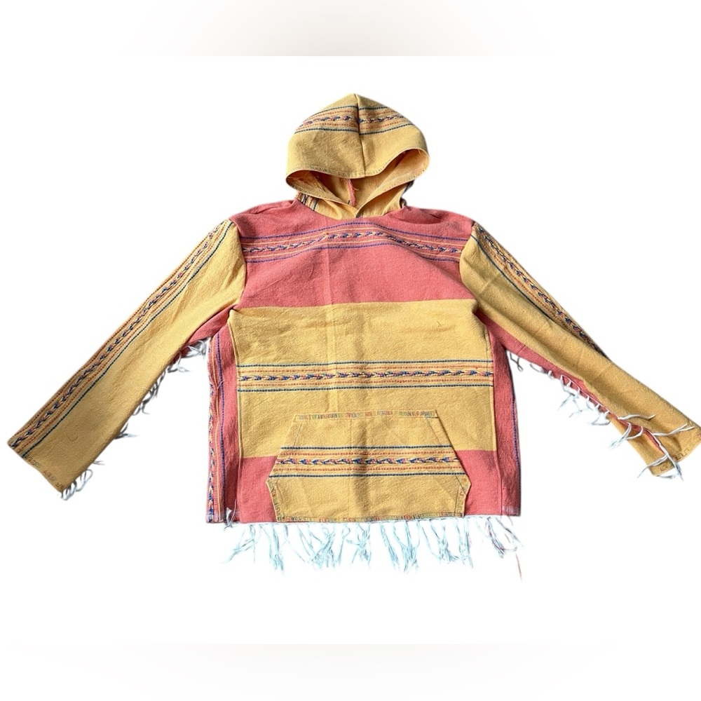 Amazing Handmade by me Boho Fringe Hoodie - one of a kind
